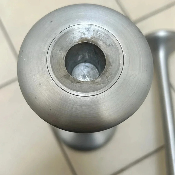 Vintage IKEA Kägla Candlesticks Brushed Aluminium Designer Carl Ojerstäm Swedish - Picture 5 of 8